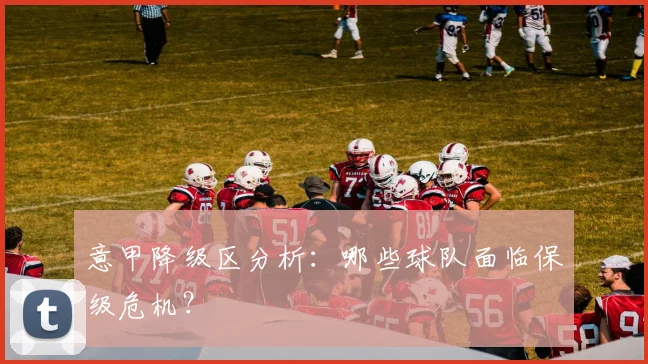 意甲降级区分析:哪些球队面临保级危机?